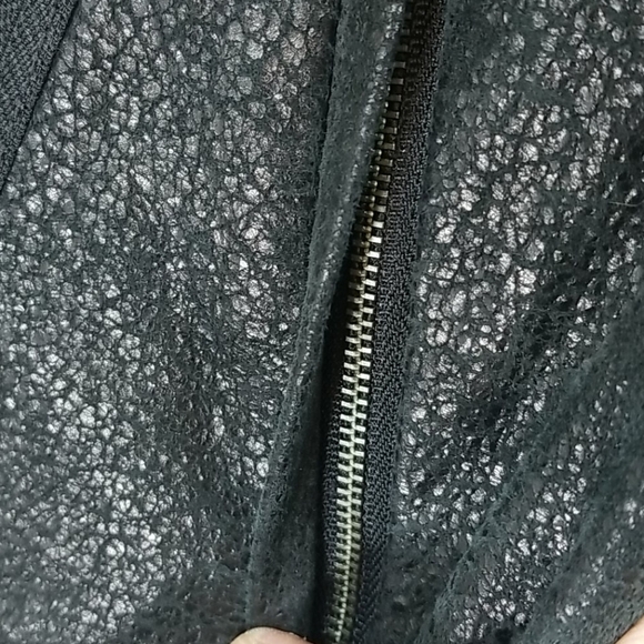 Helmut Lang Black Lamb Mixed Leather Jacket S - Picture 4 of 12